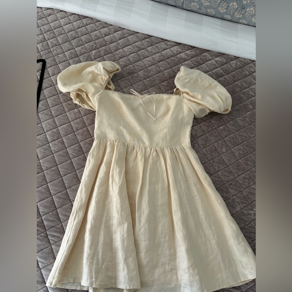 Reformation Malvina Linen Dress Size 6